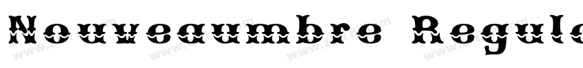Nouveaumbre Regular字体转换